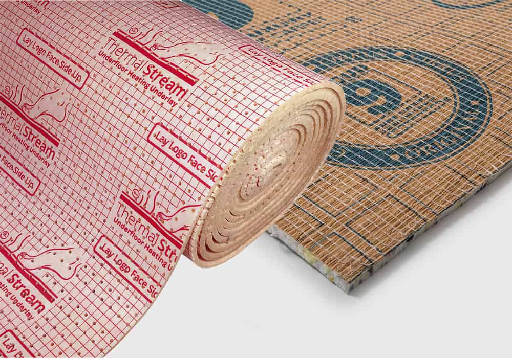 Two rolls of PU foam underlay