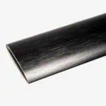 Metal Floor to Floor Door Stick Down Cover Strip in Brushed Black