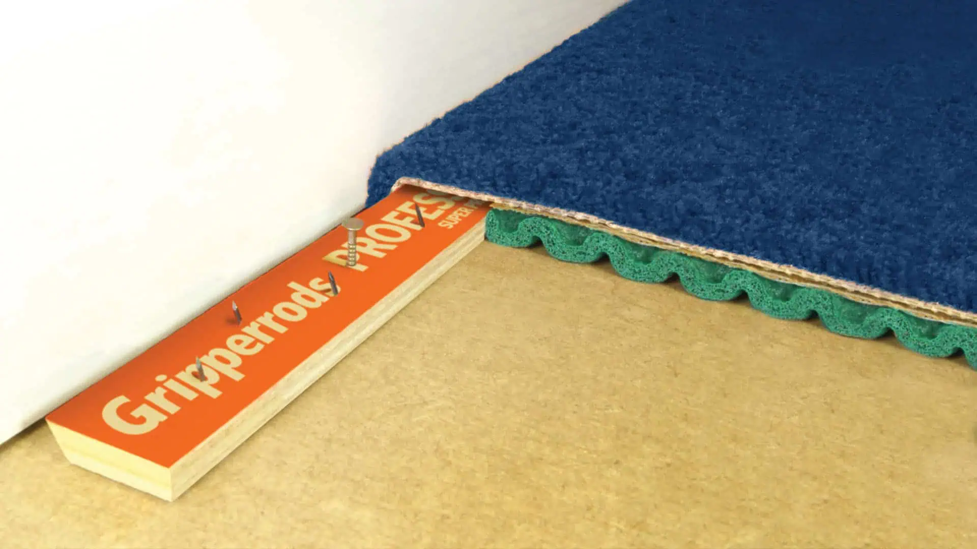 How to fit carpet gripper