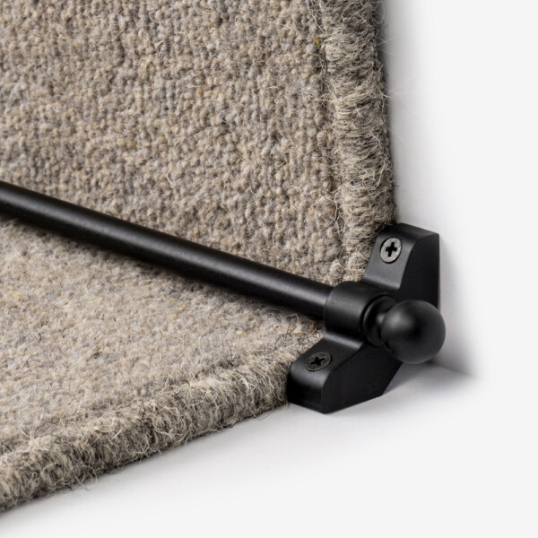 Jubilee Stair Carpet Runner Rod in Black