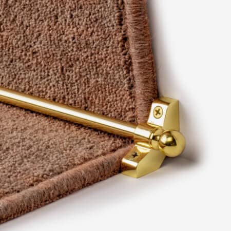 Jubilee Stair Carpet Runner Rod in Brass