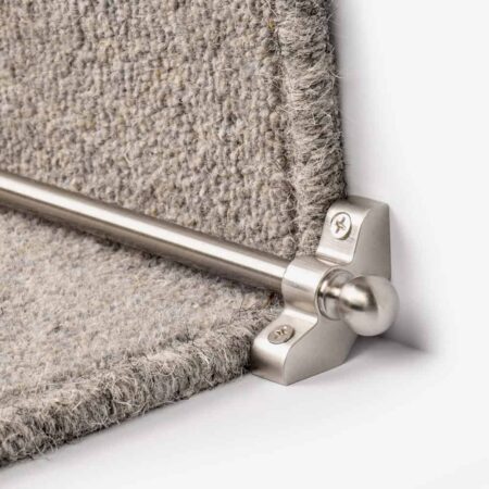 Jubilee Stair Carpet Runner Rod in Satin Nickel